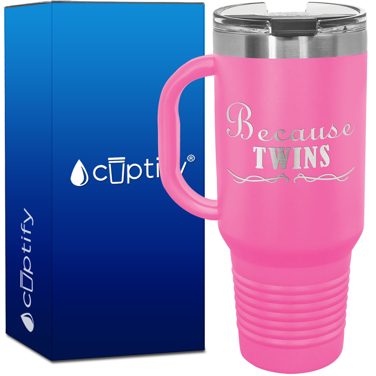 Because Twins 40oz Mom Travel Mug