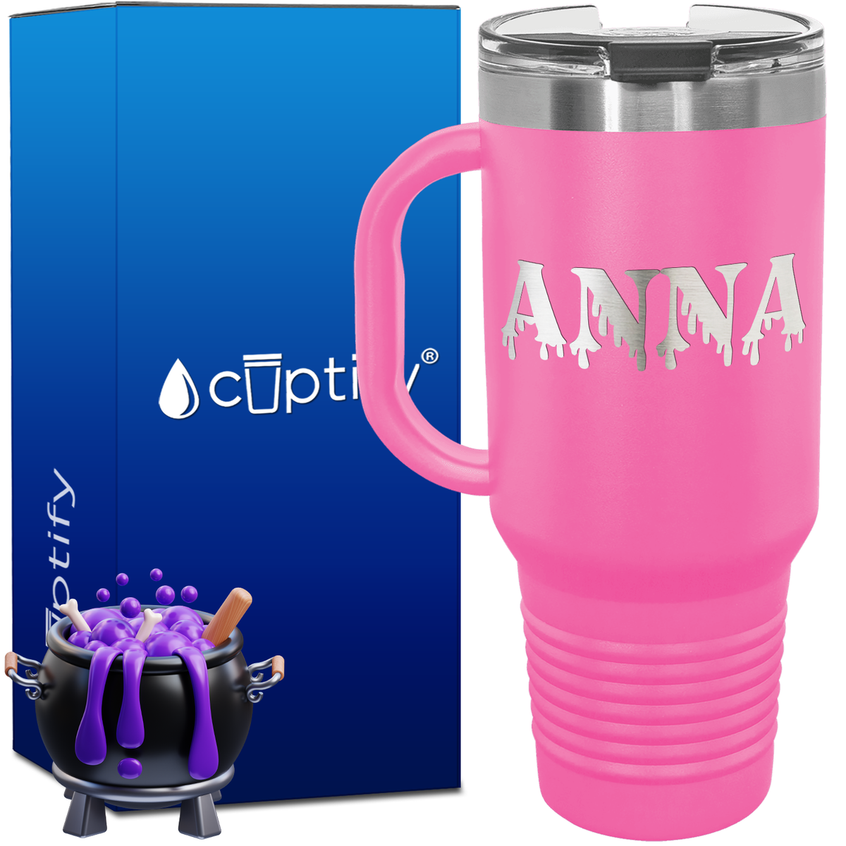 Personalized Bloody Font Style 40oz Halloween Travel Mug