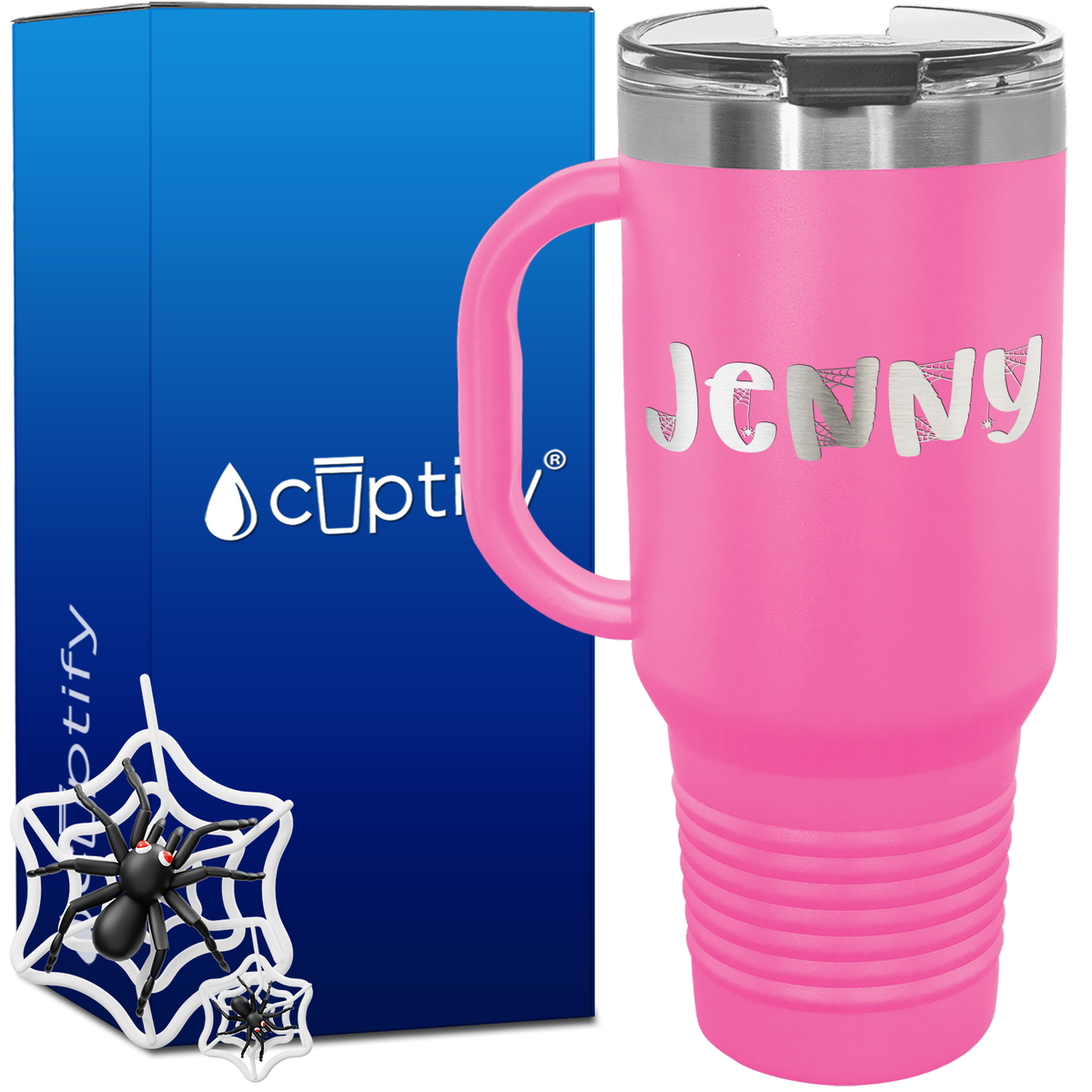 Personalized Spooky Font Style 40oz Halloween Travel Mug