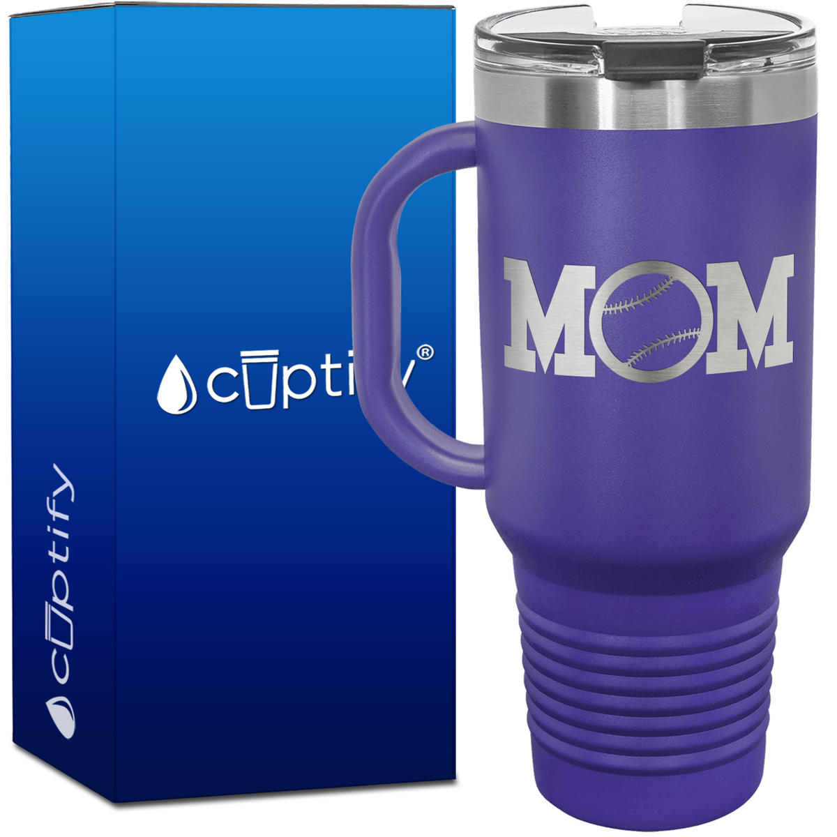 Baseball Mom 40oz Mom Travel Mug