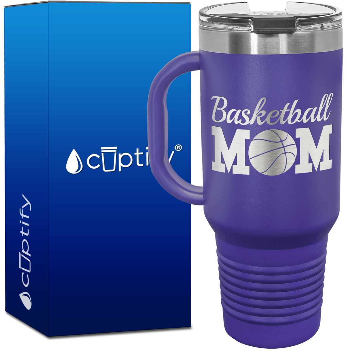 Basketball Mom 40oz Mom Travel Mug