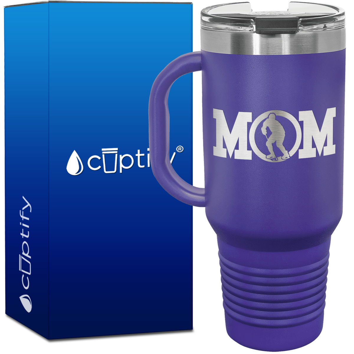 Hockey Mom 40oz Mom Travel Mug