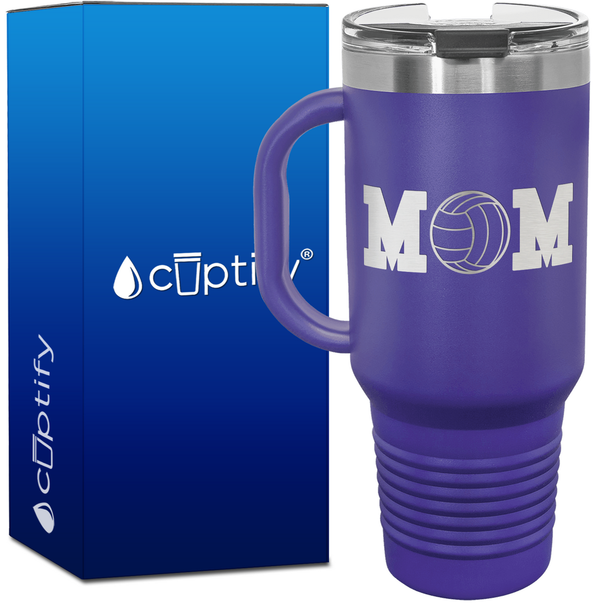 Volleyball Mom 40oz Mom Travel Mug