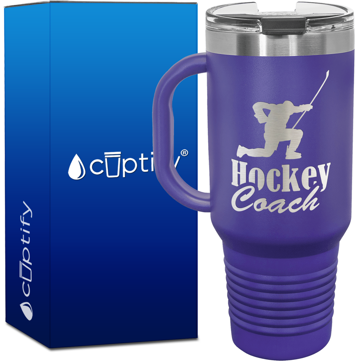 Hockey Coach Goal Post 40oz Travel Mug