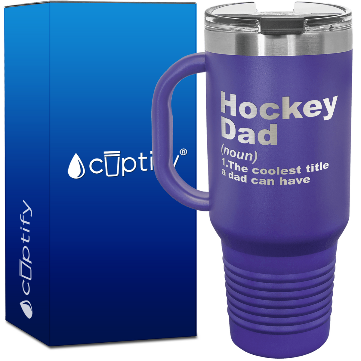 Hockey Dad Definition 40oz Travel Mug