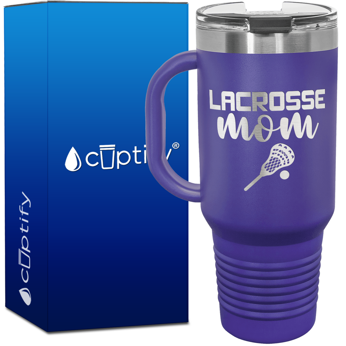 Lacrosse Mom 40oz Lacrosse Travel Mug