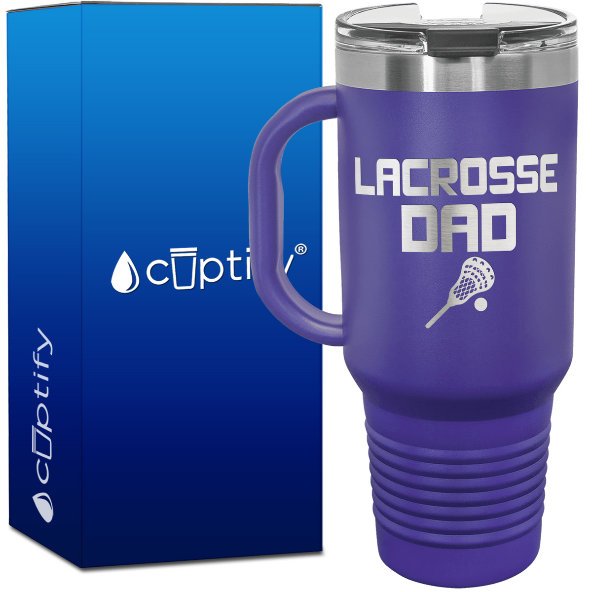 Lacrosse Dad 40oz Lacrosse Travel Mug