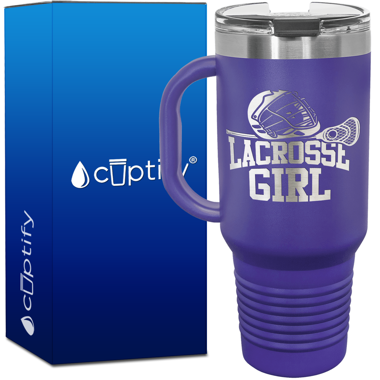 Lacrosse Girl 40oz Lacrosse Travel Mug