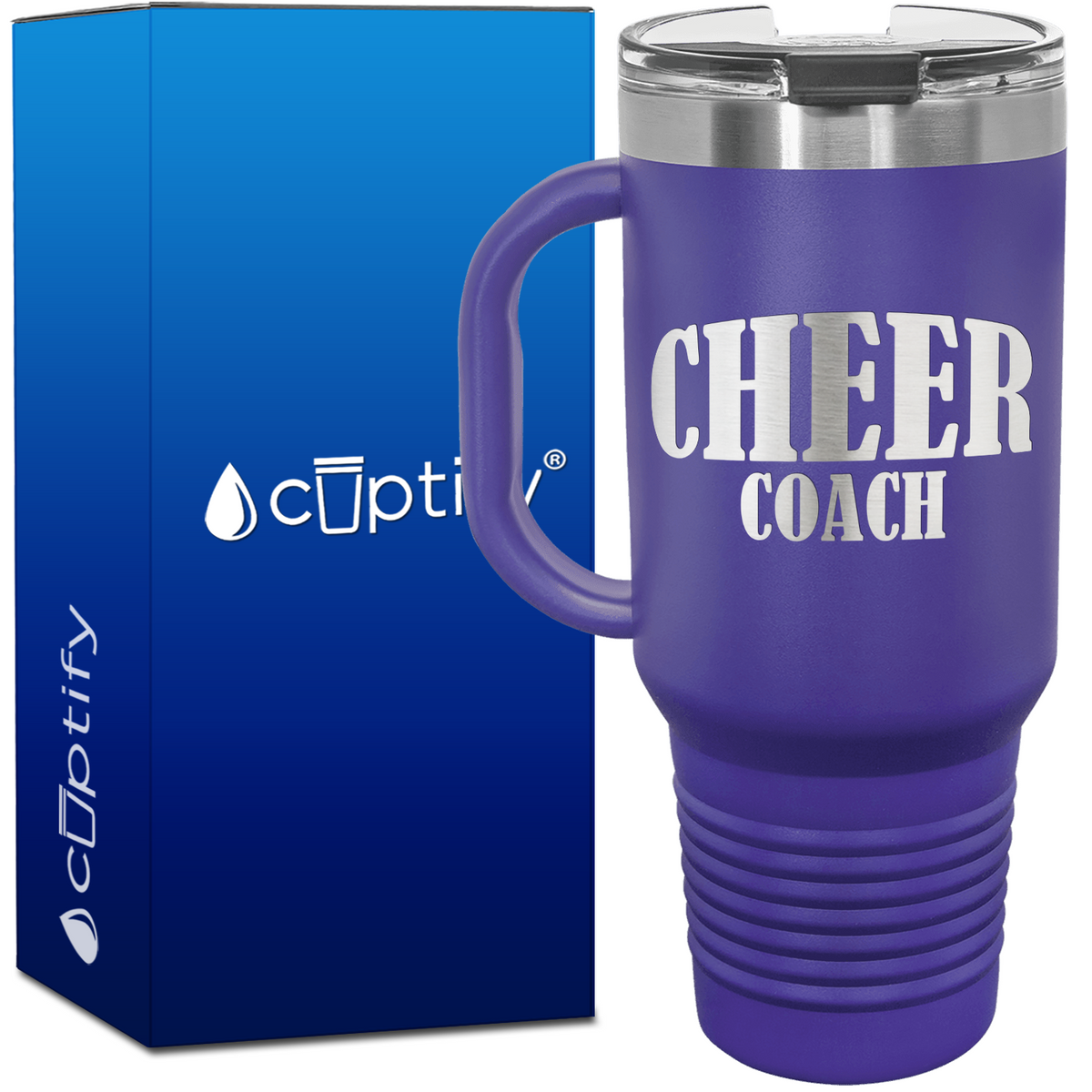 Cheer Coach Inflate 40oz Cheer Travel Mug