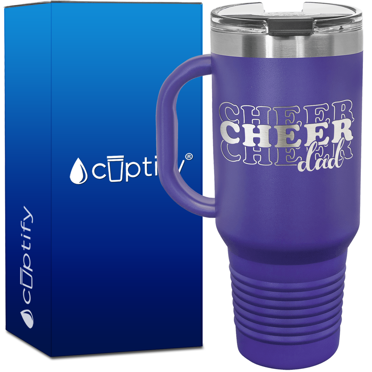 Cheer Cheer Cheer Dad 40oz Cheer Travel Mug