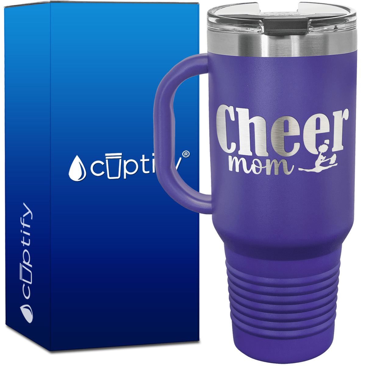 Cheer Mom 40oz Cheer Travel Mug