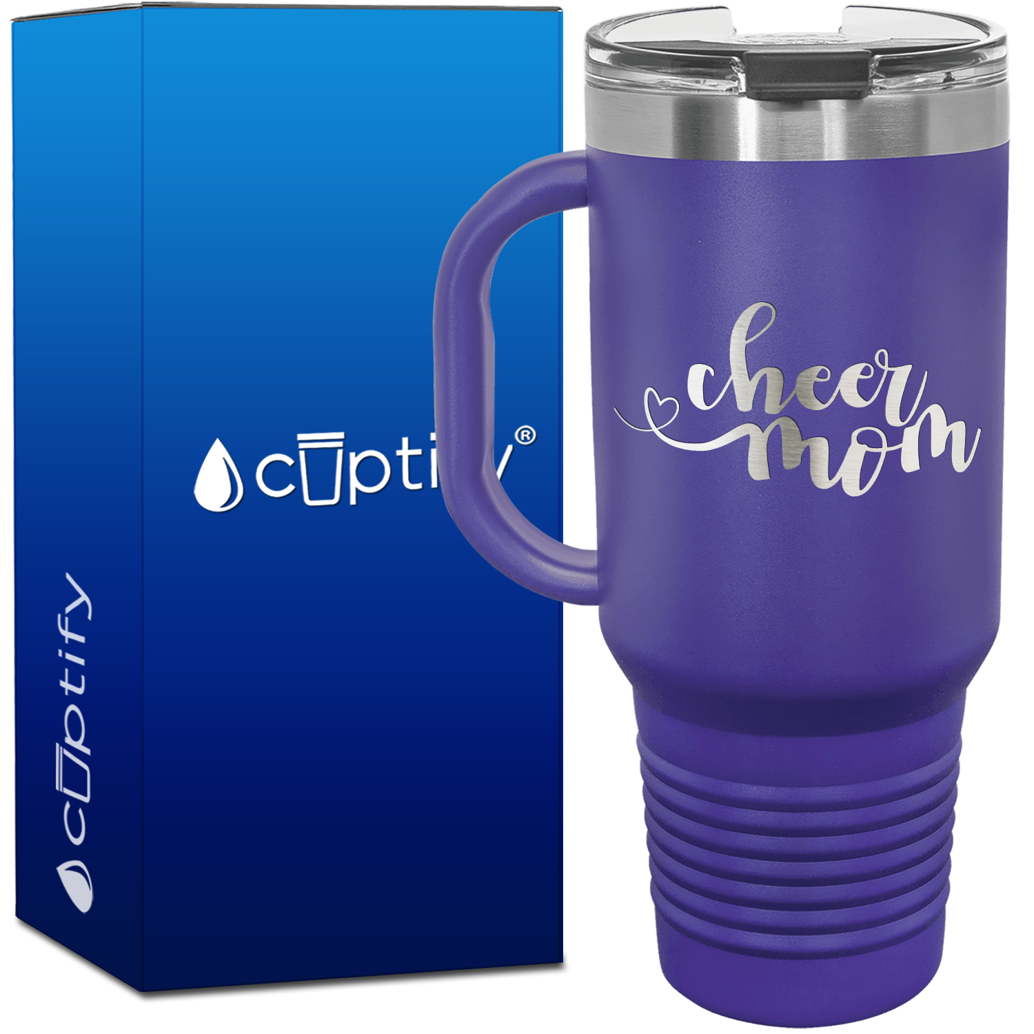 Cheer Mom 40oz Cheer Travel Mug