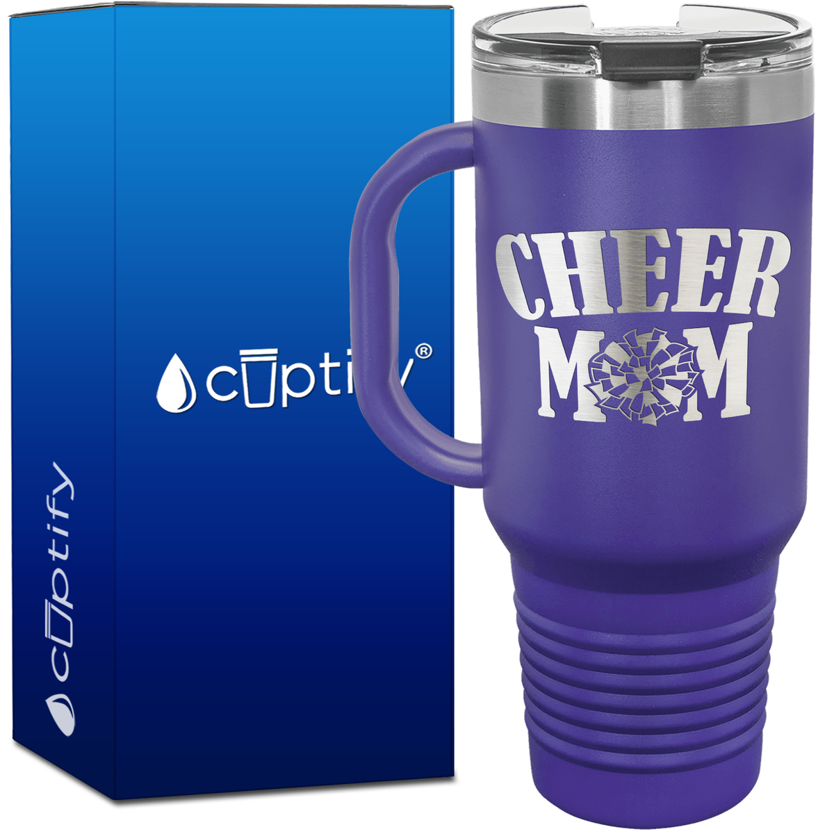 Cheer Mom 40oz Cheer Travel Mug