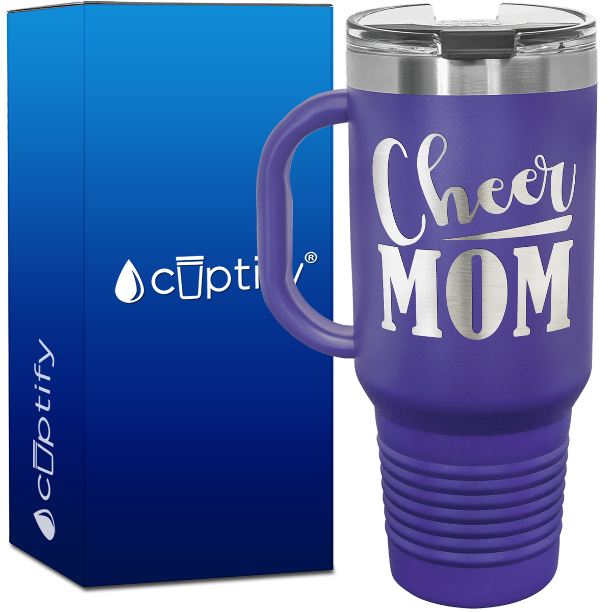 Cheer Mom 40oz Cheer Travel Mug