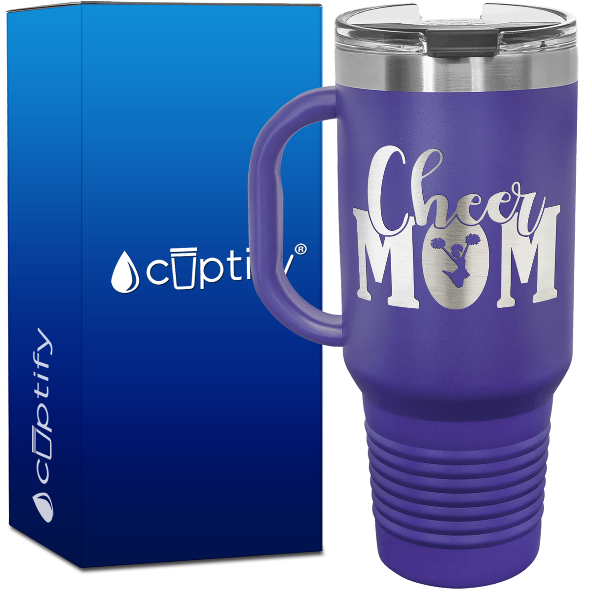 Cheer Mom 40oz Cheer Travel Mug