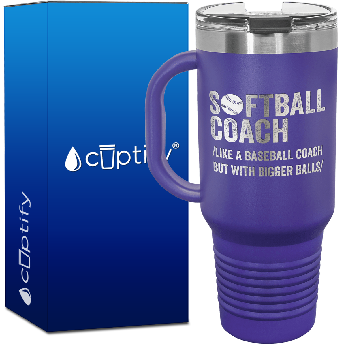 Softball Coach 40oz Coach Travel Mug