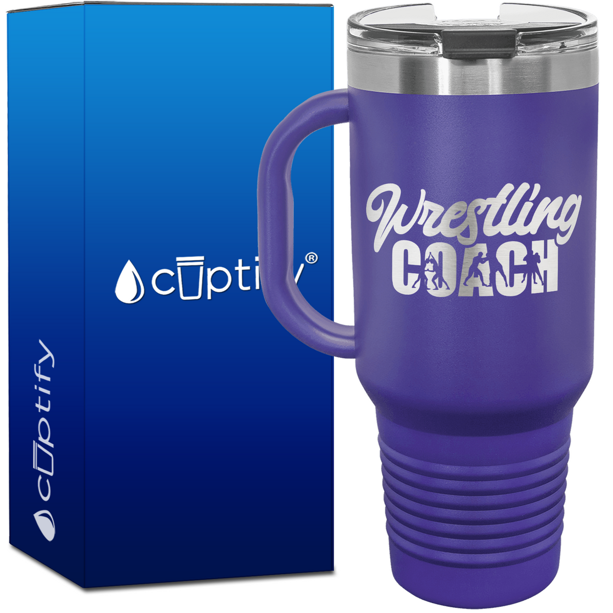 Wrestling Coach 40oz Coach Travel Mug
