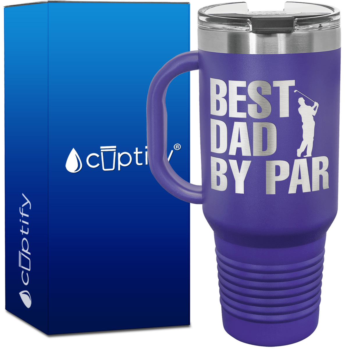 Best Dad by Par 40oz Golf Travel Mug