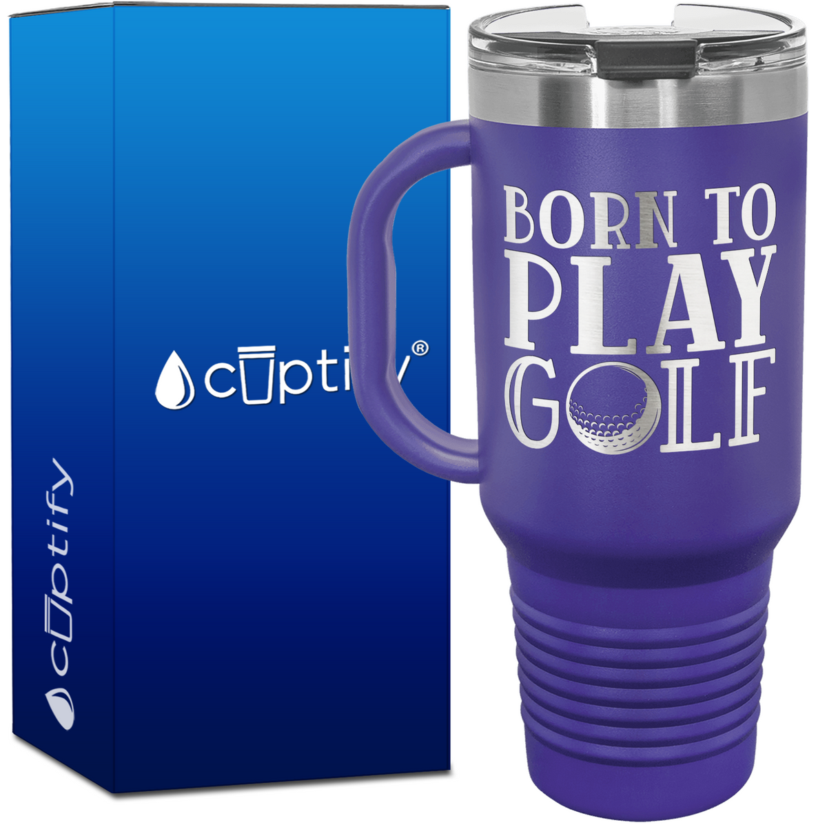 Born to Play Golf 40oz Golf Travel Mug