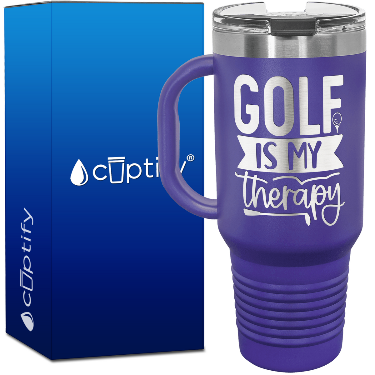 Golf is My Therapy 40oz Golf Travel Mug