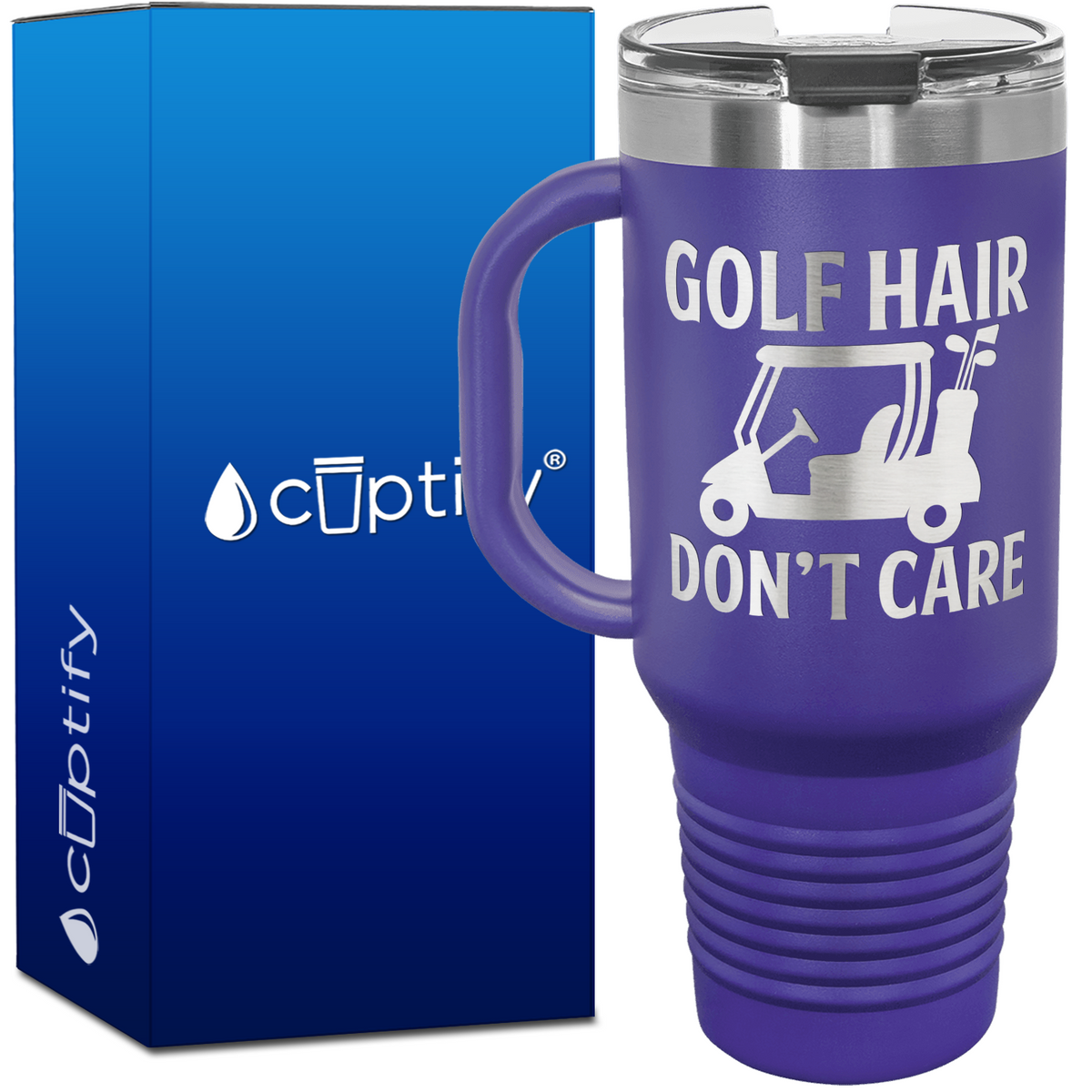 Golf Hair Don't Care 40oz Golf Travel Mug