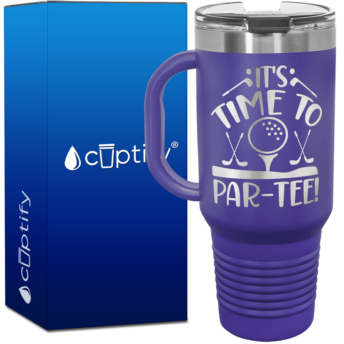 It's Time to Par-Tee 40oz Golf Travel Mug