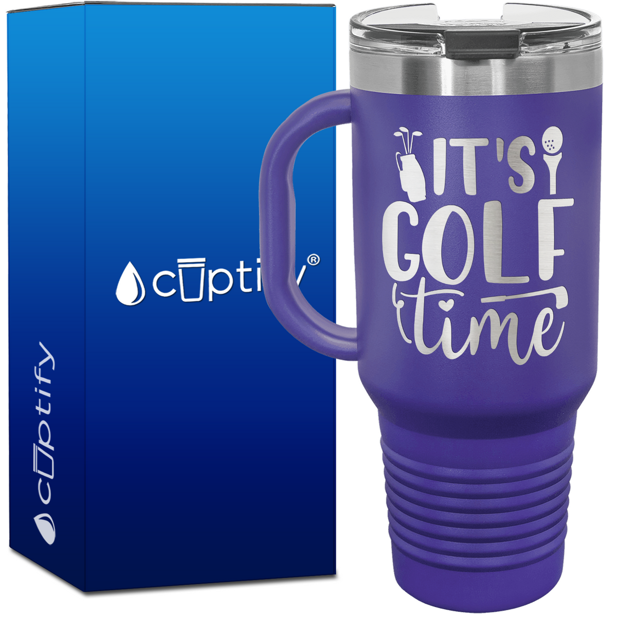 It's Golf Time 40oz Golf Travel Mug