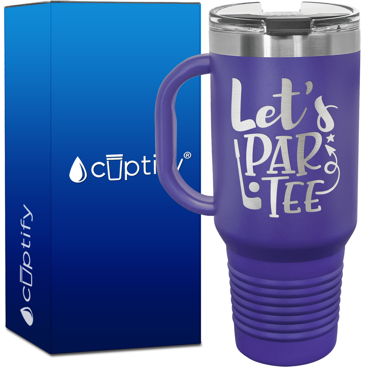 Let's Par Tee 40oz Golf Travel Mug