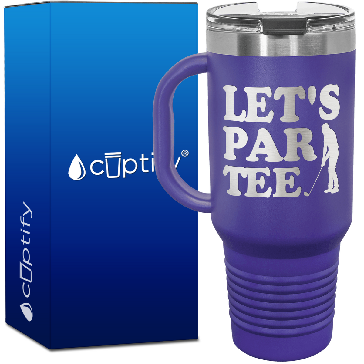 Let's Par Tee 40oz Golf Travel Mug