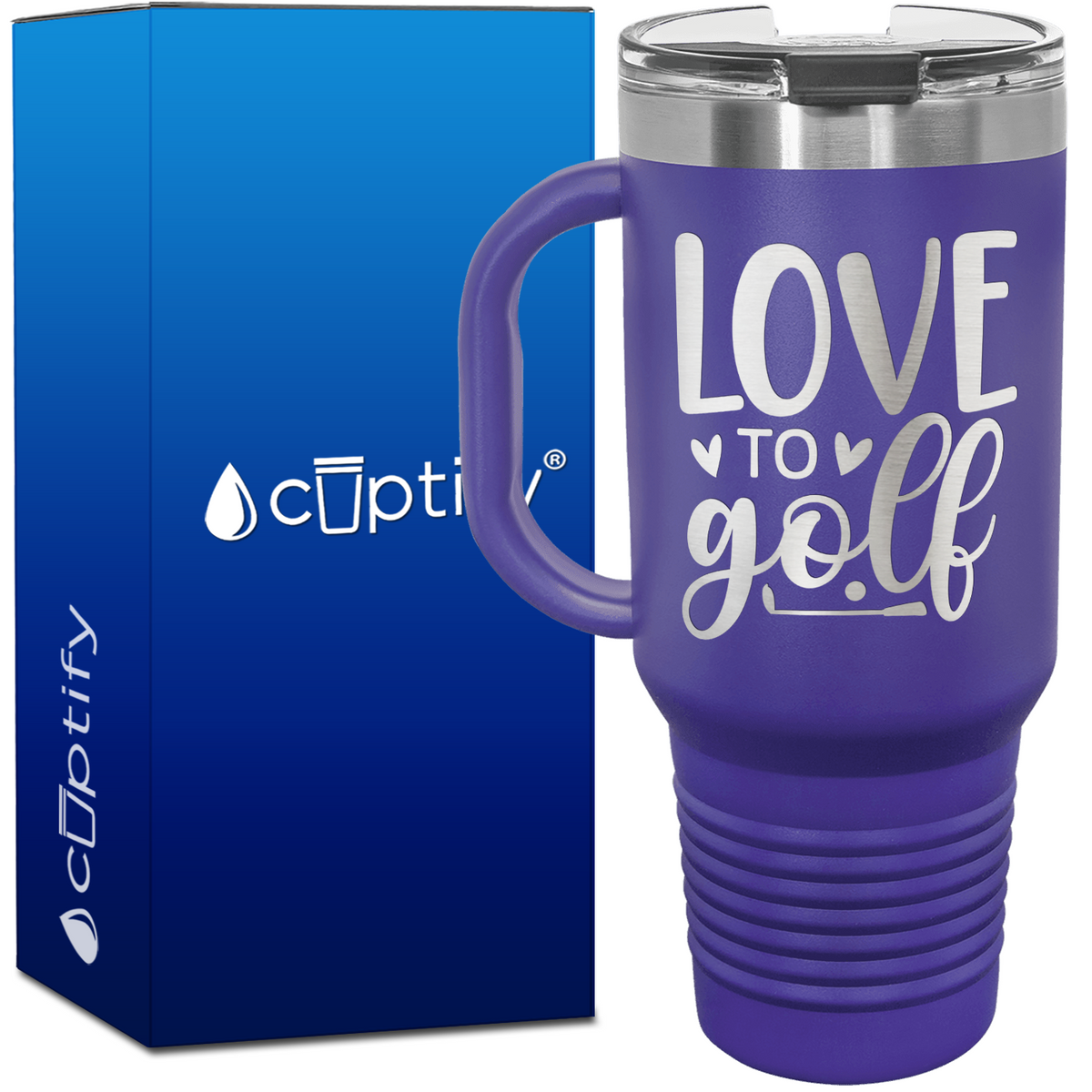 Love to Golf 40oz Golf Travel Mug
