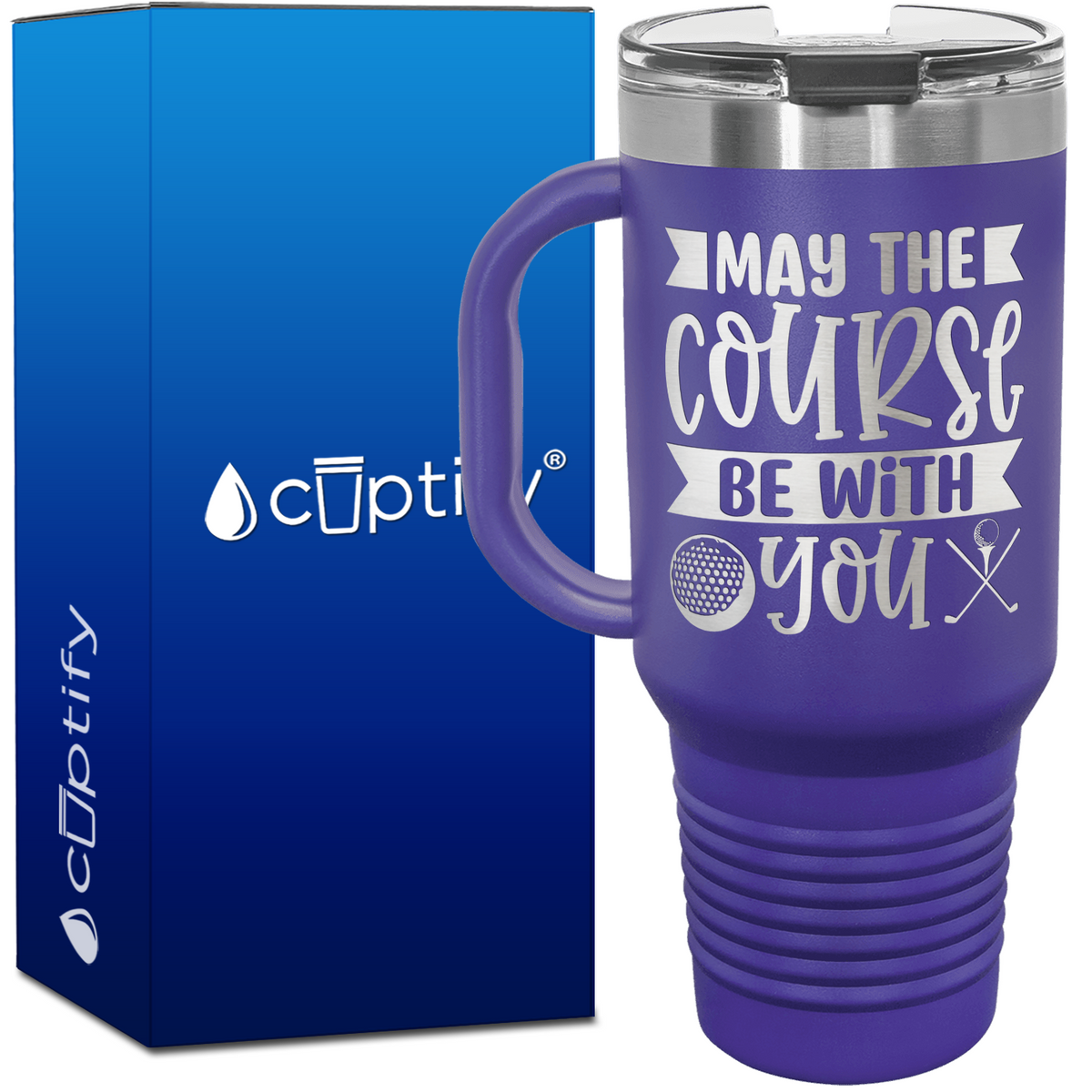 May the Course Be With You 40oz Golf Travel Mug