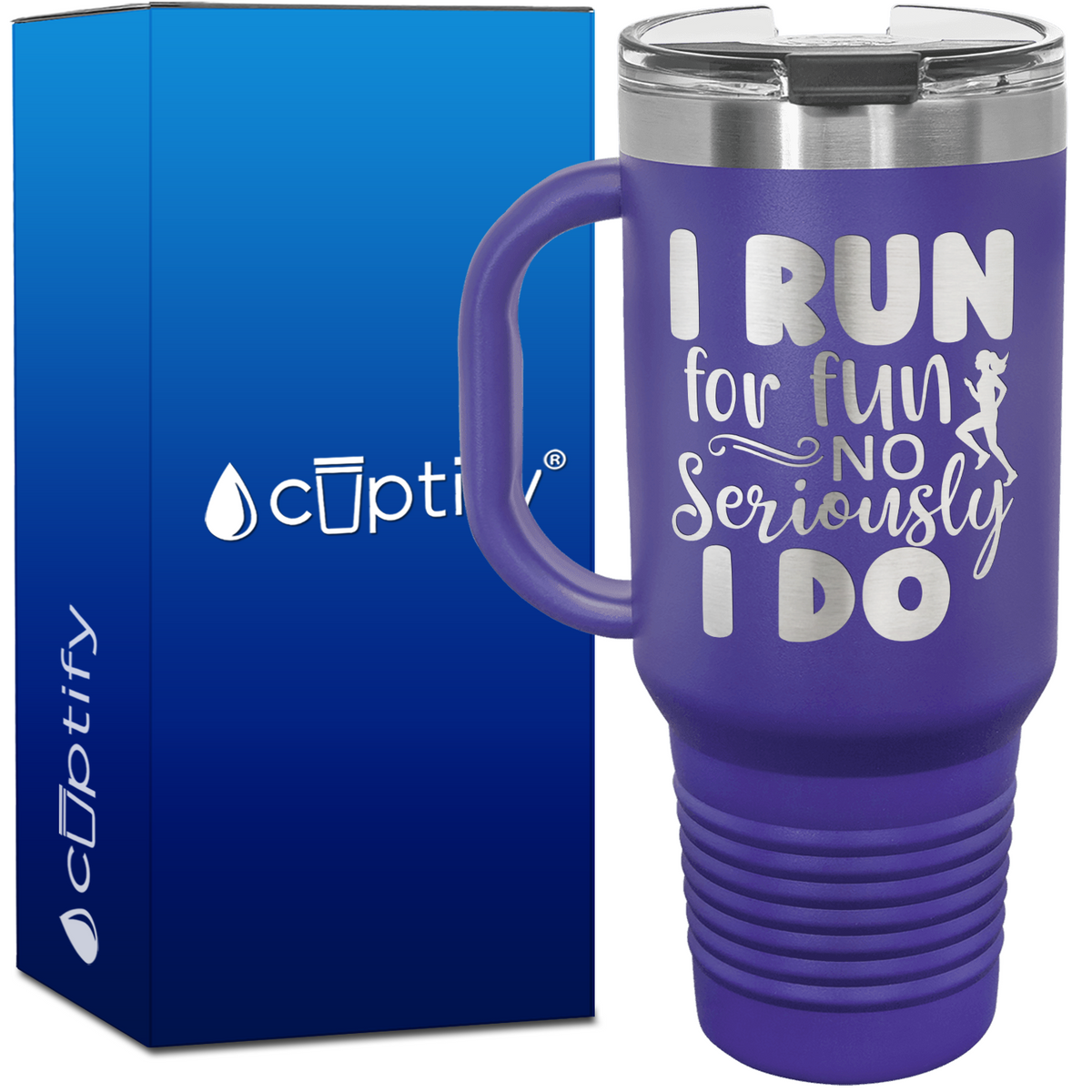 I Run for Fun No Seriously I Do 40oz Running Travel Mug