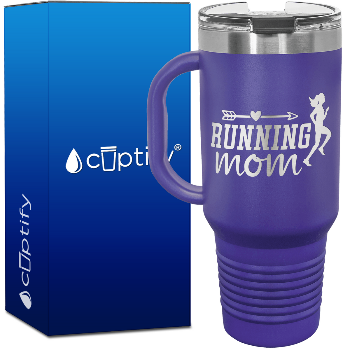 Running Mom 40oz Running Travel Mug