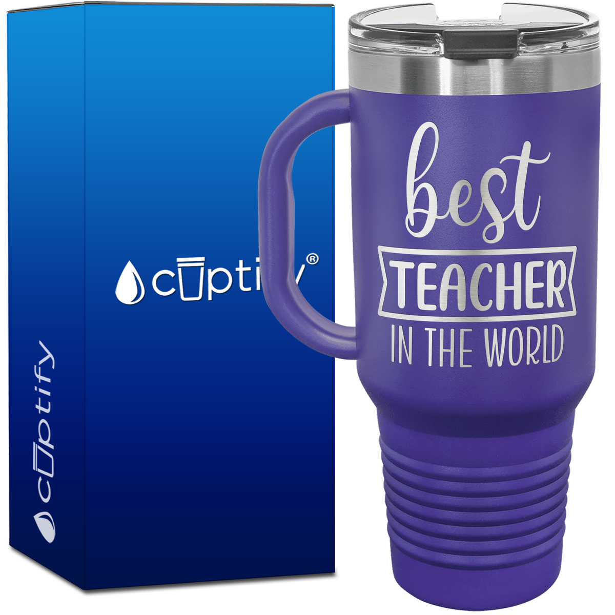 Best Teacher in the World 40oz Teacher Travel Mug