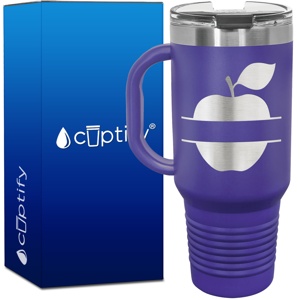 Personalized Apple 40oz Teacher Travel Mug