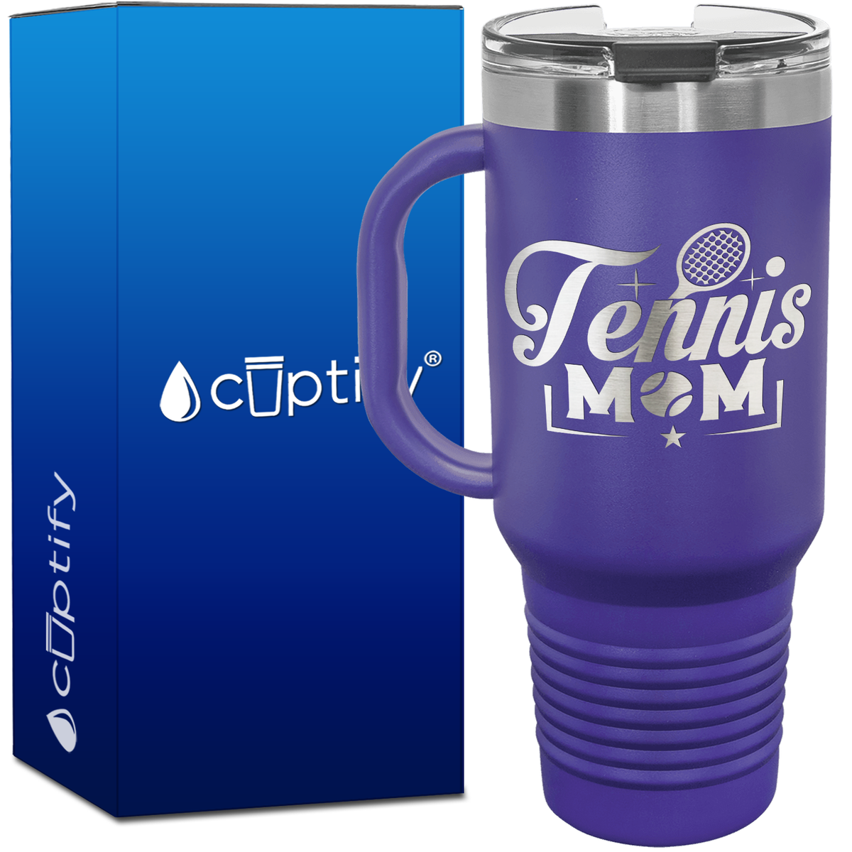 Tennis Mom 40oz Tennis Travel Mug