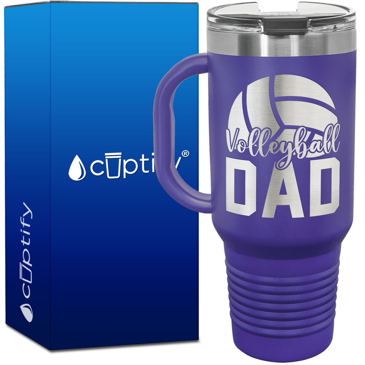 Volleyball Dad 40oz Volleyball Travel Mug