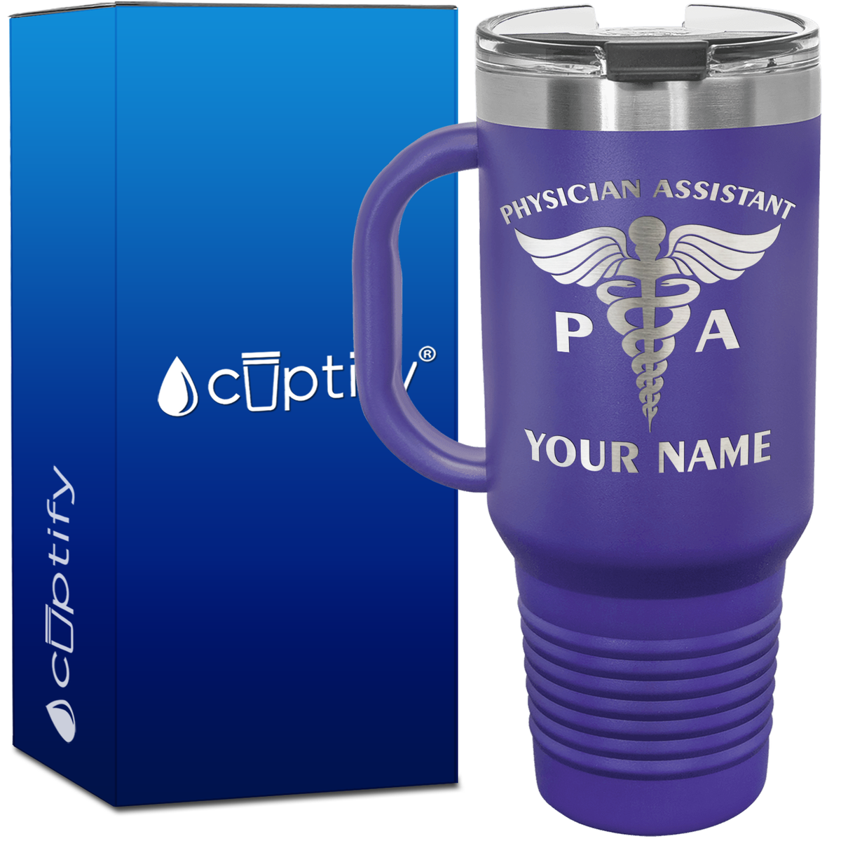 Personalized PA Physician Assistant 40oz Medical Travel Mug