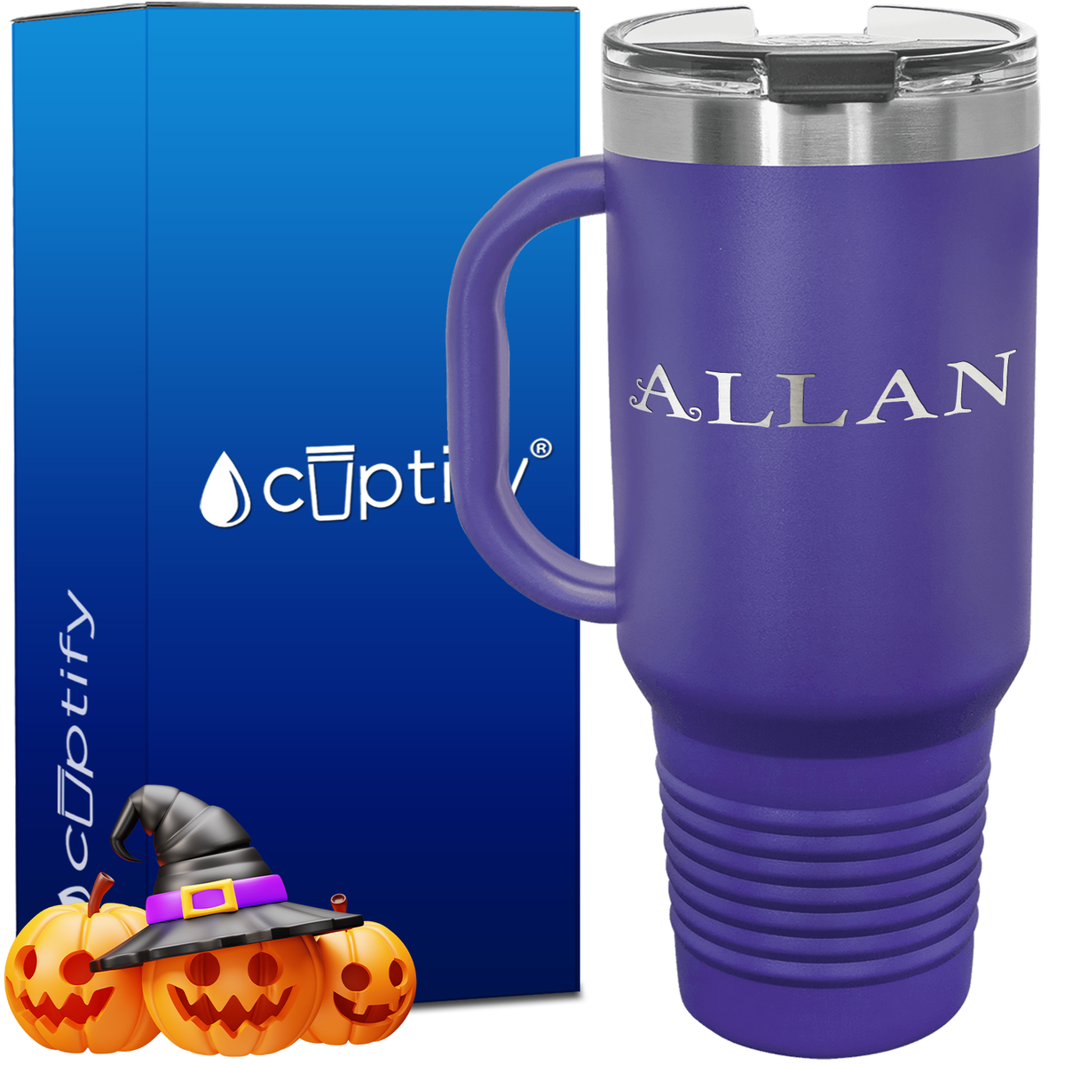 Personalized Eerie Font Style 40oz Halloween Travel Mug