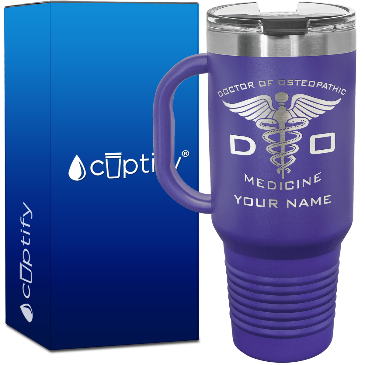 Personalized Doctor of Osteopathic Medicine 40oz Medical Travel Mug