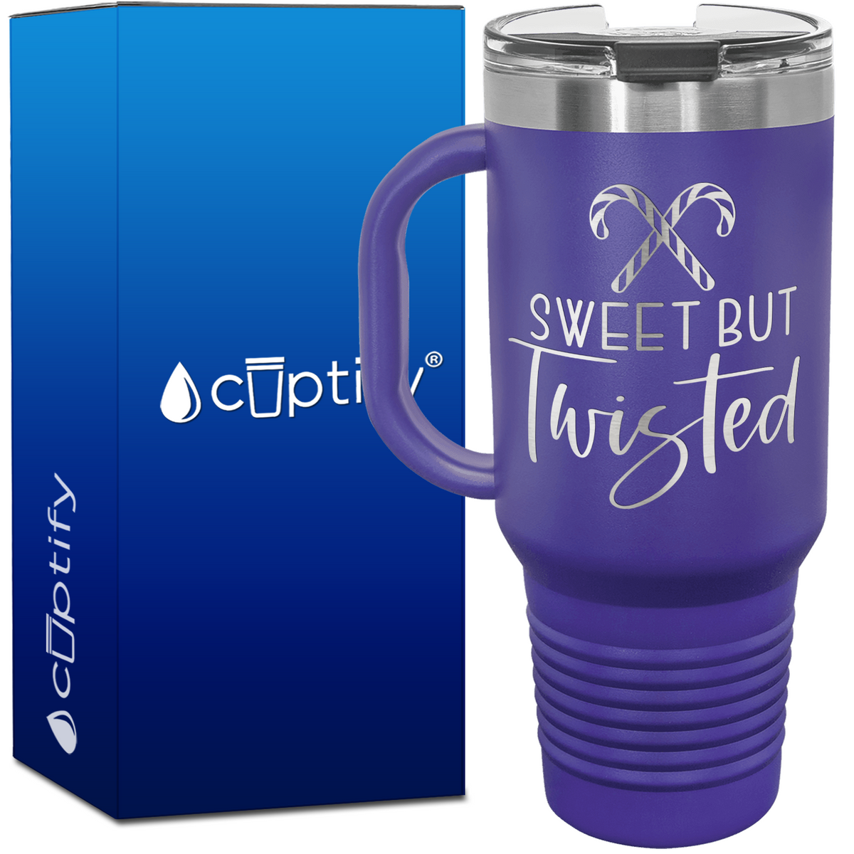 Sweet but Twisted 40oz Christmas Travel Mug