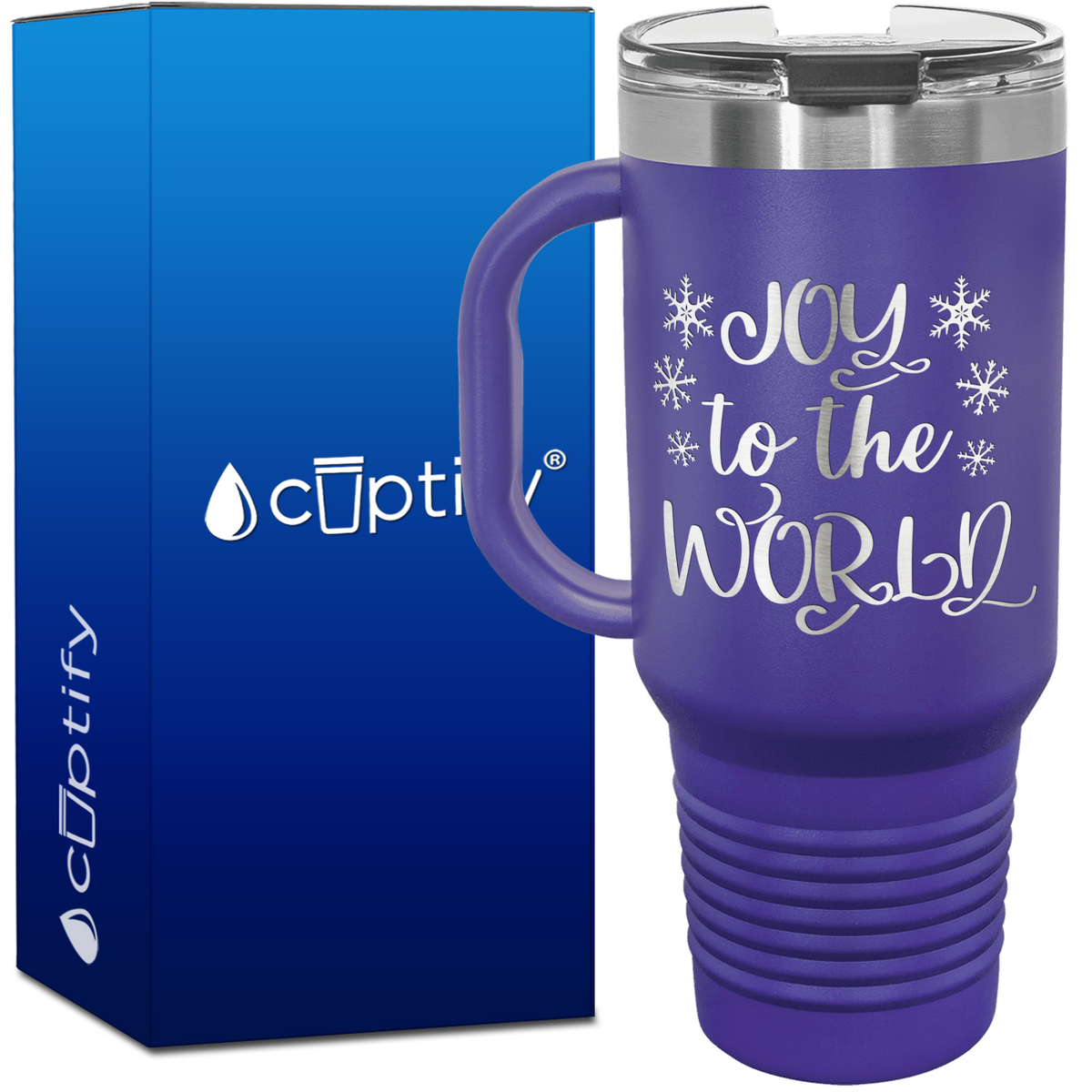 Joy to the World 40oz Christmas Travel Mug