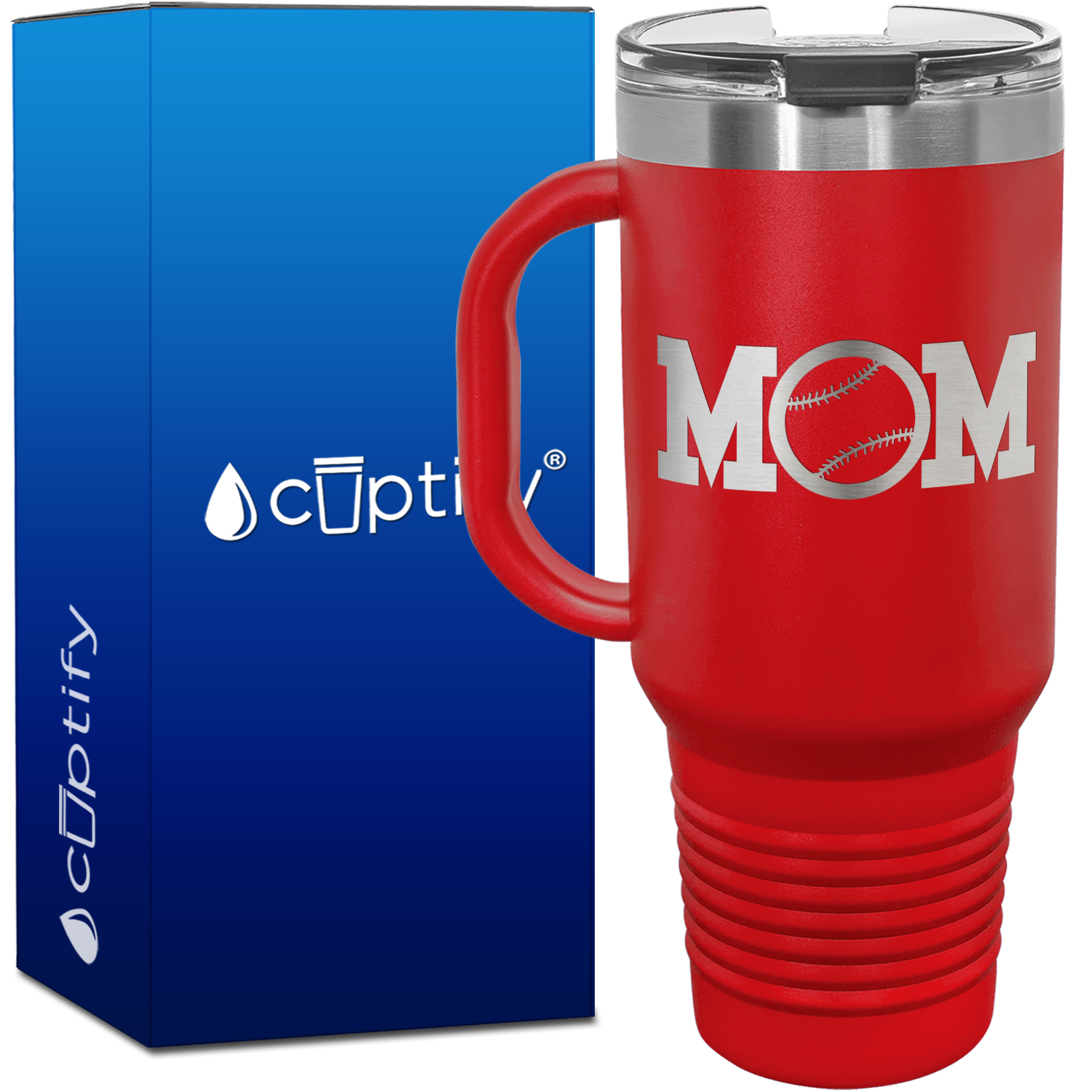Baseball Mom 40oz Mom Travel Mug