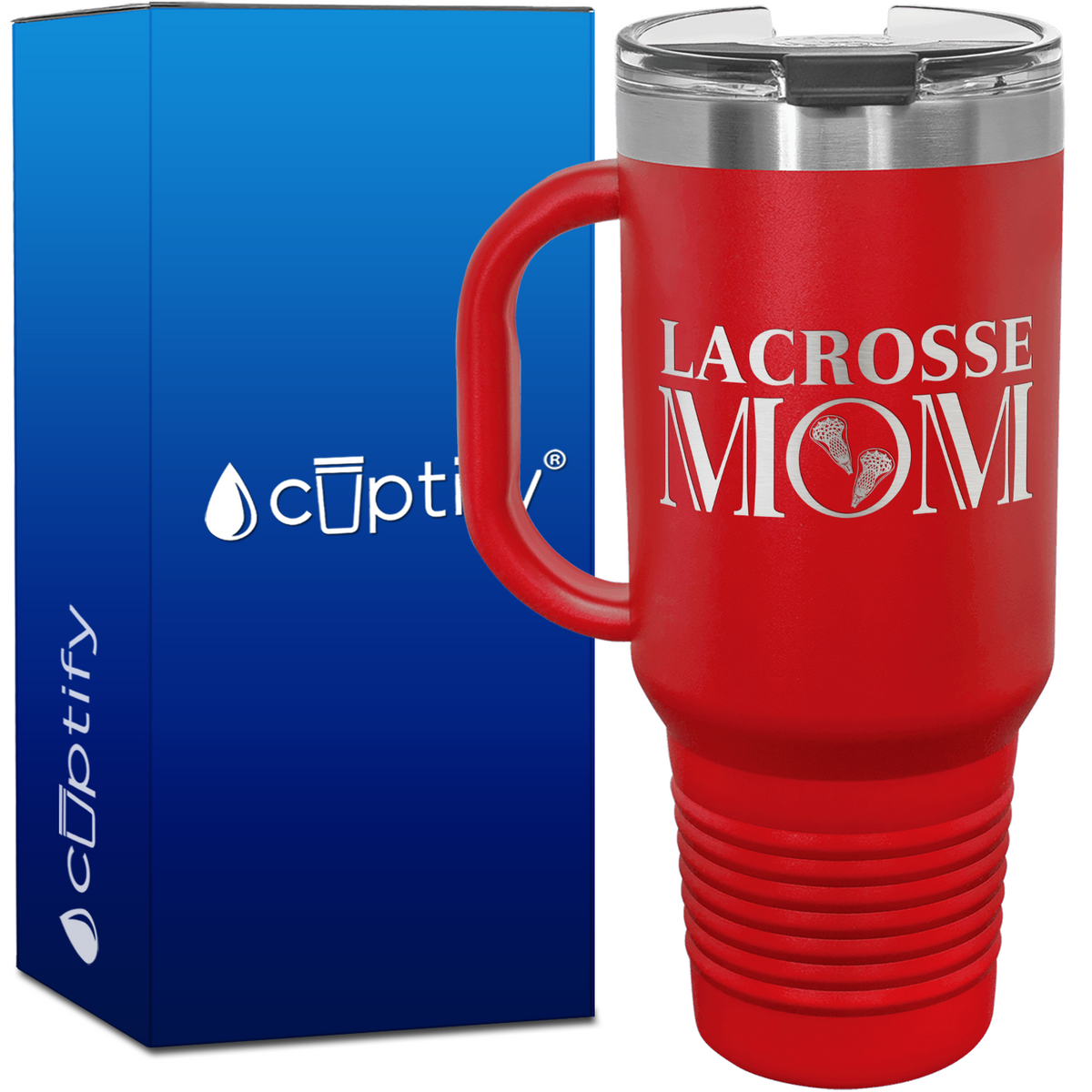 Lacrosse Mom 40oz Mom Travel Mug