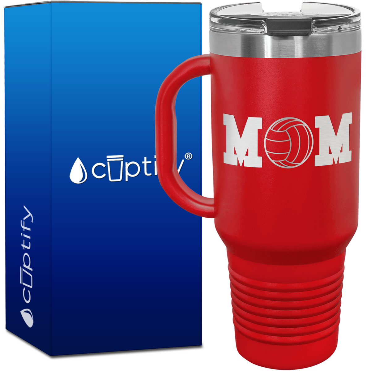 Volleyball Mom 40oz Mom Travel Mug