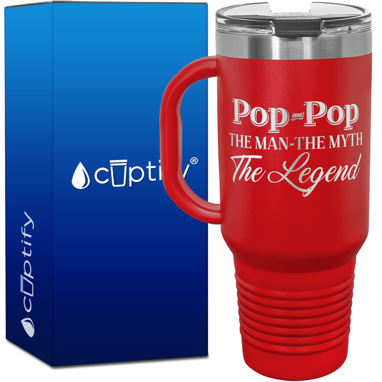 Pop-Pop The Man The Myth The Legend 40oz Travel Mug