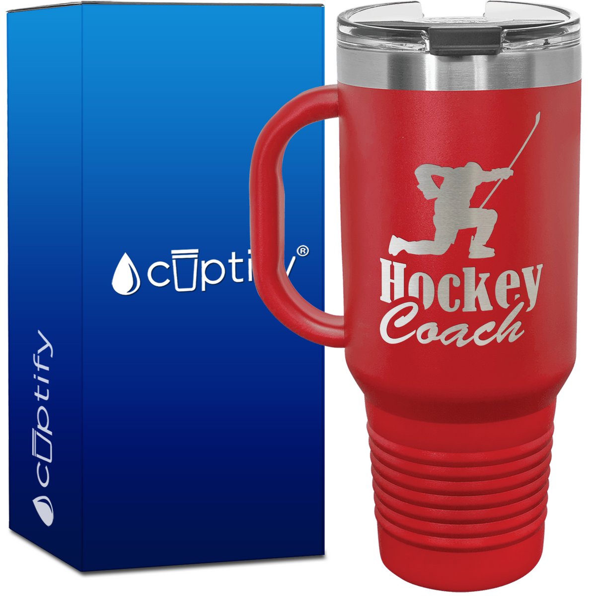 Hockey Coach Goal Post 40oz Travel Mug