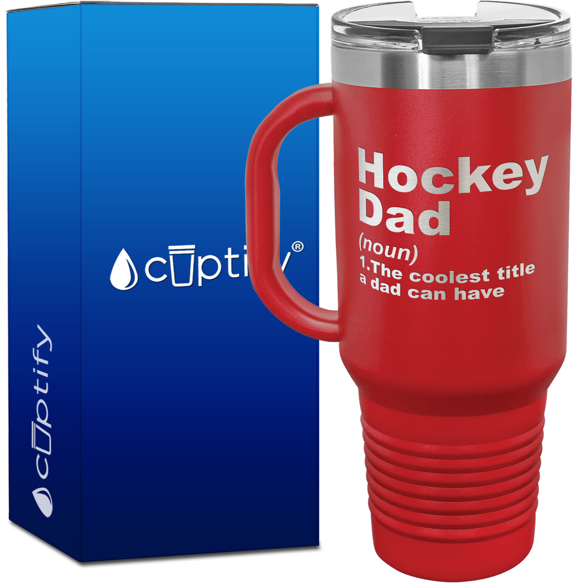 Hockey Dad Definition 40oz Travel Mug