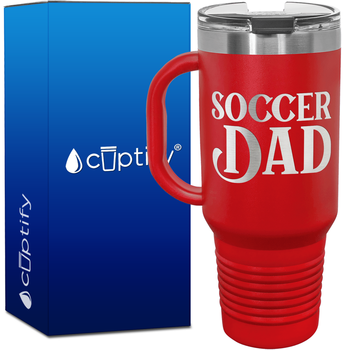 Soccer Dad 40oz Soccer Travel Mug