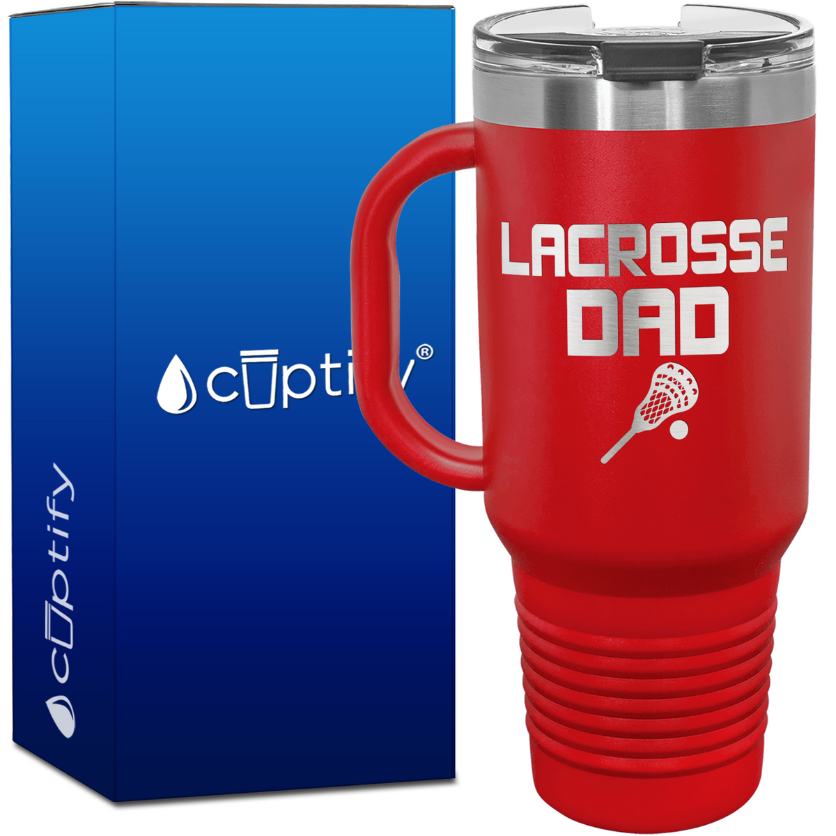 Lacrosse Dad 40oz Lacrosse Travel Mug